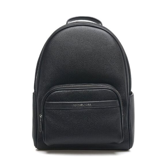 Michael Kors Bex Medium Pebbled Leather Backpack bag, travel bag Black silver - Picture 1 of 14